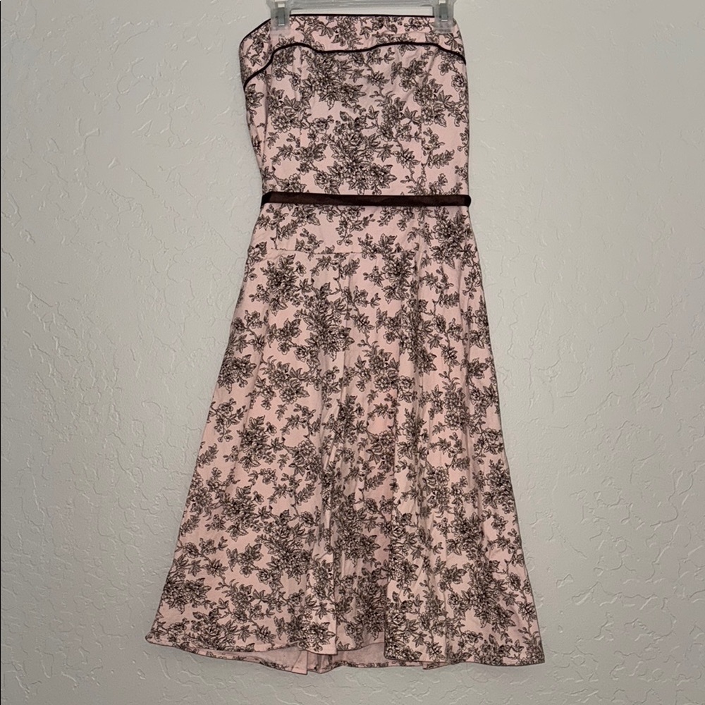 Elegant Pink Floral Dress